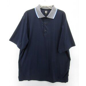FootJoy Polo Shirt XL FJ Golf Pullover Rugby Embroidered Logo Preppy